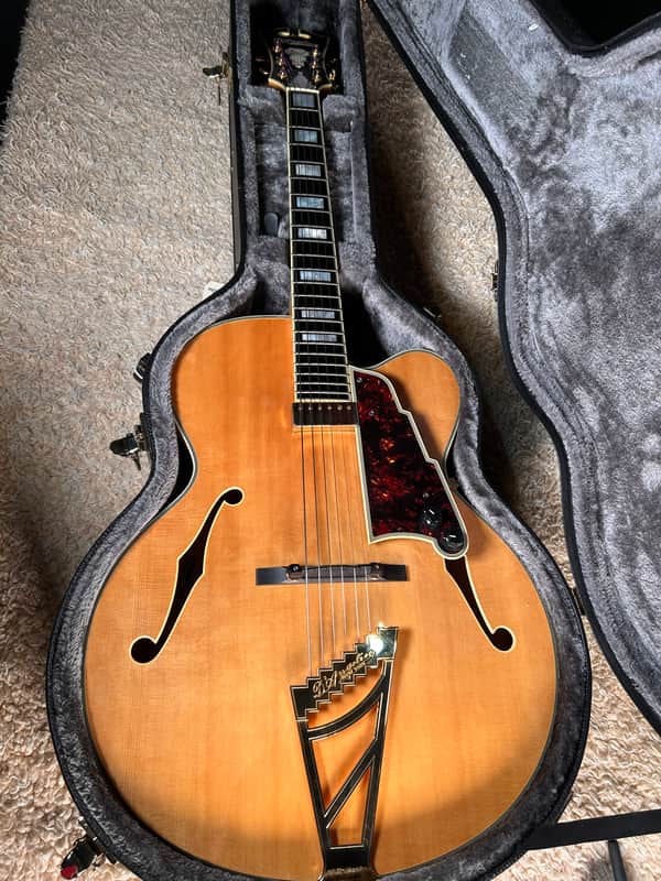 D'Angelico Excel EXL-1 Hollow Body Archtop with Rosewood Fretboard 2010s - Natural-Tint image 1