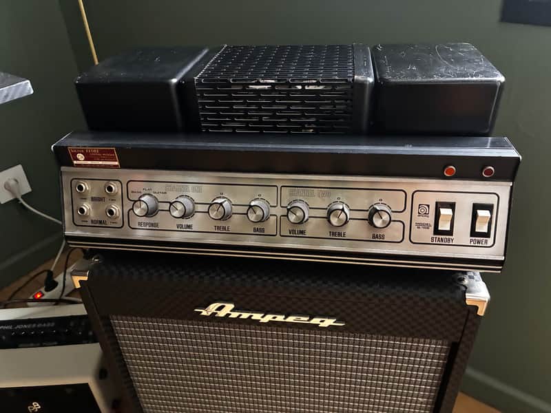 Ampeg Ampeg B-15S Portaflex 6O-Watt Bass Tube Head mid 70 image 1