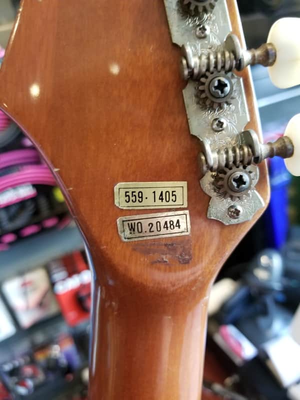 Teisco 559-1405 1960's Sunburst Vintage Electric Guitar w/ Gig Bag