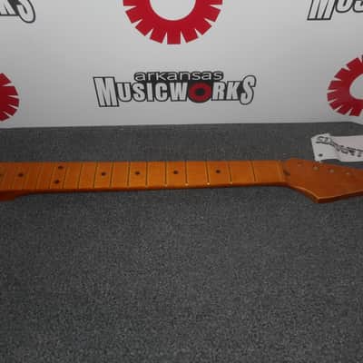 Allparts Fender Licensed Neck For Stratocaster, Maple, Aged (Relic) Satin Finish - #SMVF-C image 1
