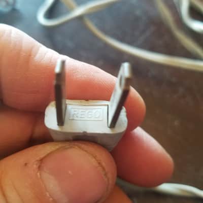REGO one (1) 117V Power Cord Electric Cable cut Vintage non-polarized grey, black 1940s-1960s image 6