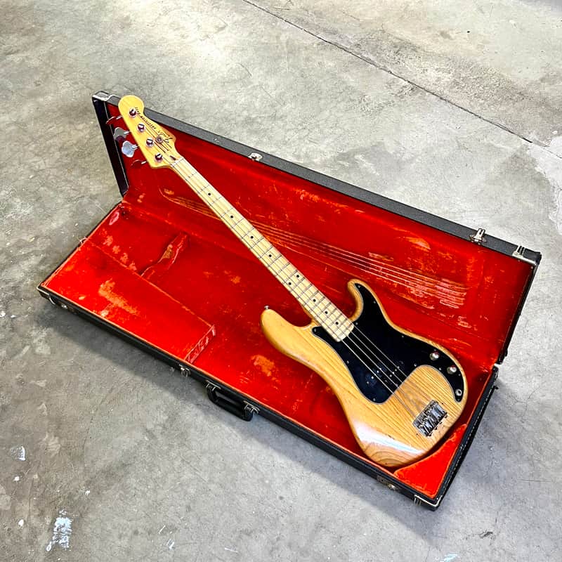 Fender Precision Bass guitar 1978 Natural original vintage USA p image 1