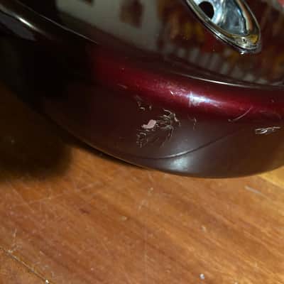 Fender MIM Standard Strat Midnight Wine Burgundy Stratocaster Body w Bridge Hdw image 5