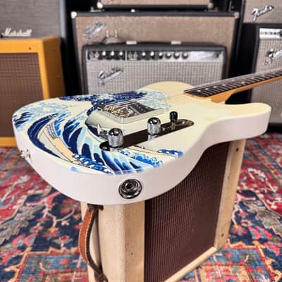 2024 Fender Art Canvas Esquire Hokusai "The Great Wave" MIJ image 19