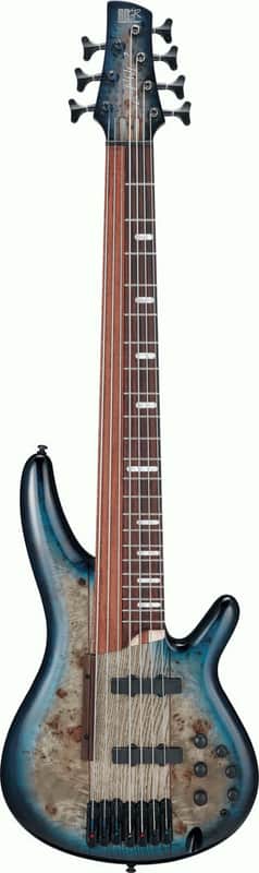 Ibanez SRAS7 Cosmic Blue Starburst 7 String 'Ashula' Electric Bass image 1