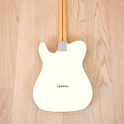 2000 Fender Telecaster Thinline USA Ash Body Olympic White Double Bound w/ Case, Lollar Pickups image 3