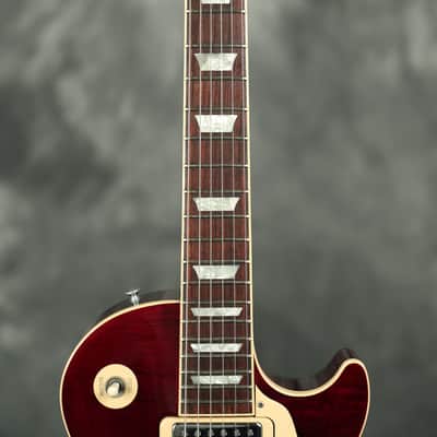 1999 Gibson Limited Edition Les Paul DELUXE Wine Red flame maple top image 4