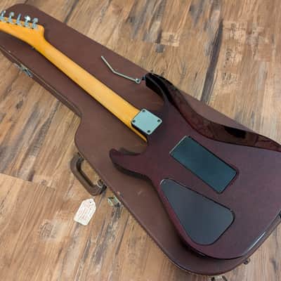 1990 Hamer Californian Elite Electric Guitar Black Cherry Sparkle All Original & CLEAN!! image 21