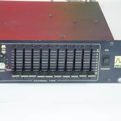 Used Neptune NEI 1021 Vintage 10 Band Stereo Graphic Equalizer image 3