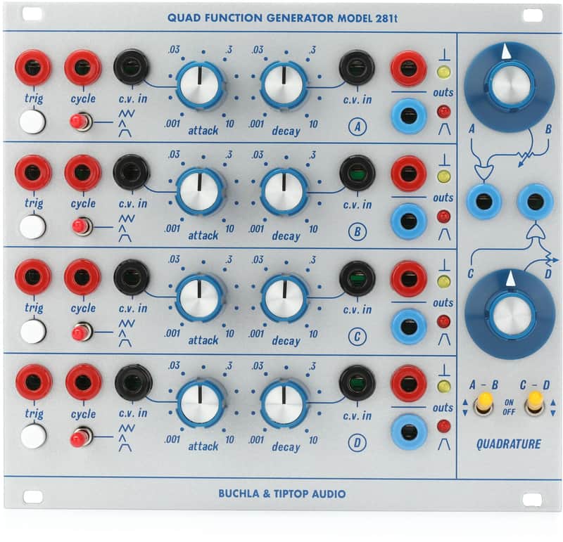 Tiptop Audio Buchla 281t Quad Function Generator Eurorack Module image 1