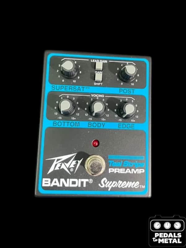 Peavey Bandit Supreme Teal Stripe Preamp 2025 - Present - Black / Teal - X17269 image 1