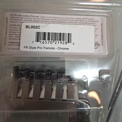 Mighty Mite Floyd Rose Style Double Locking Tremolo System Electric Guitar Bridge -Chrome- In Original Pkg image 5