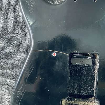 Black HSS Basswood Guitar Strat Style Body image 8