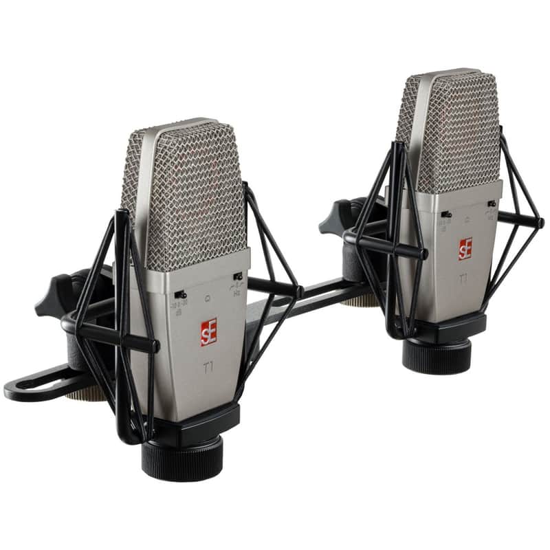 sE Electronics T1 Large Diaphragm Cardioid Condenser Microphone (Pair) image 1