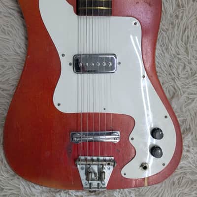 Vintage Kay Vanguard Single Pickup Solid Body Electric Guitar w/Case - 1960s image 9
