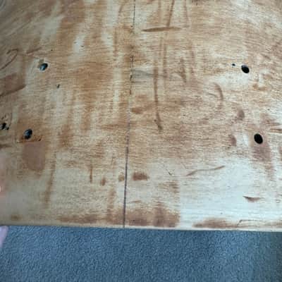Rogers Holiday Swivomatic Era 22” x 14 Inch Bass Drum Shell Project 60s - Natural image 9