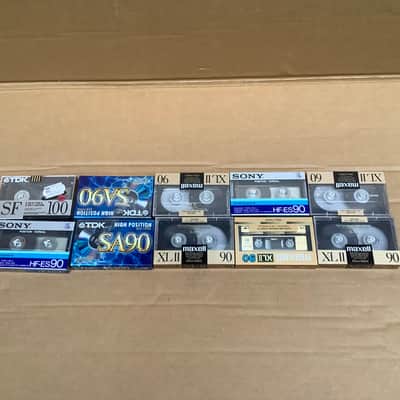 10 x  Maxell High Bias XL II 90 / SONY / TDK SA 90  / vintage new old stock cassette tape image 3