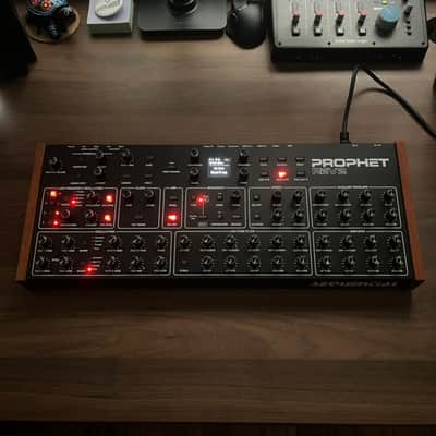Sequential Prophet Rev2 Desktop 16-Voice Polyphonic Synthesizer 2018 - Present - Black with Wood Sides image 11