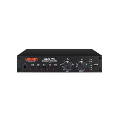 Warm Audio WA12 MKII Single Channel Microphone Preamplifier & Instrument DI- Black image 1