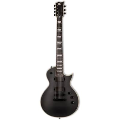 ESP LTD EC-407 7-Strings - Macassar Ebony Fingerboard, Black Satin image 1