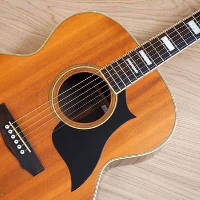1970s Matao MW-405 Jumbo Vintage Acoustic Guitar Spruce Rosewood Hoshino Japan w/ Case image 7