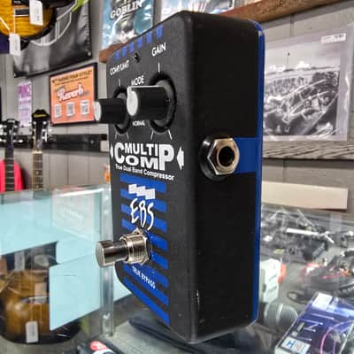 EBS MultiComp Studio Edition True Dual Band Compressor Pedal 2010s - Black/Blue image 5
