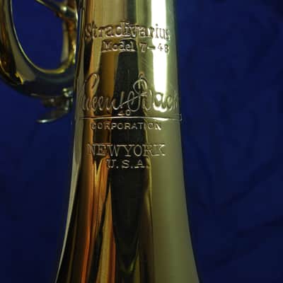 1935 New York Bach Stradivarius 7-48 MS bore Bb trumpet image 9
