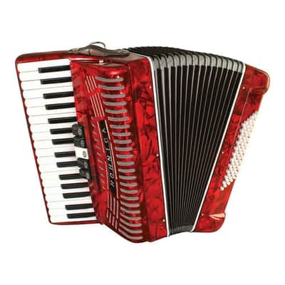 Hohner Accordions Hohnica 1305-RED 34-Key Entry-Level Piano Accordion (Red) image 5