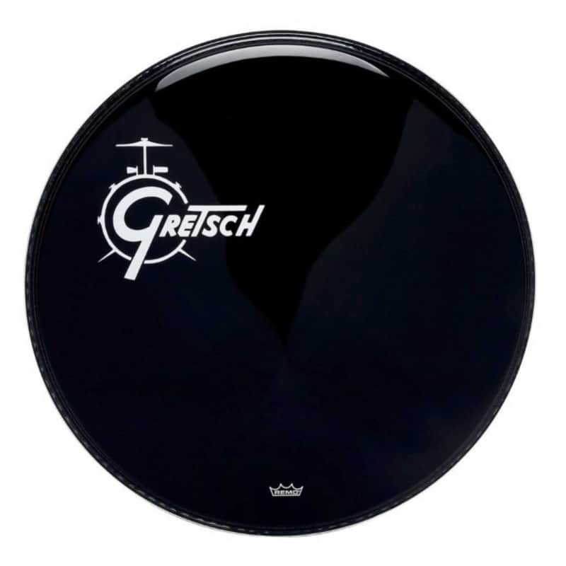 Gretsch GRDHEB18O Offset Logo Ebony Bass Drum Head - 18" image 1