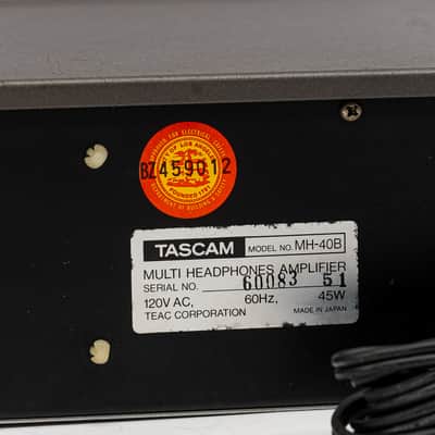 Tascam MH-40 4-Channel Headphone Amplifier Rack Studio Headphone Distribution image 5