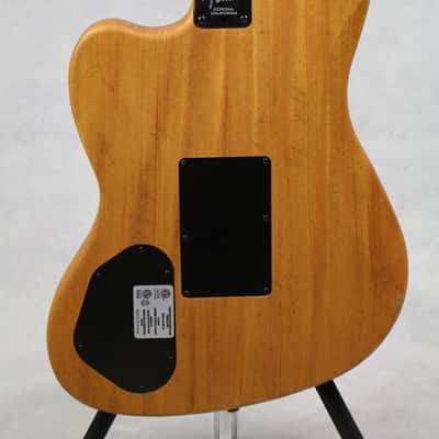 Fender American Acoustasonic Jazzmaster All-Mahogany Ebony Fingerboard Natural w/ Gig Bag image 6