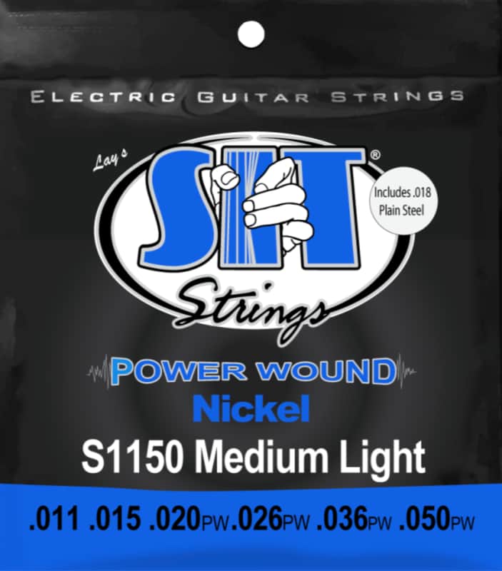 S.I.T. Strings S1150 Power Wound Nickel Medium Light 11-50 image 1