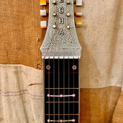 ~1955 Aloha Cast Aluminum 8 String Lap Steel Guitar image 4