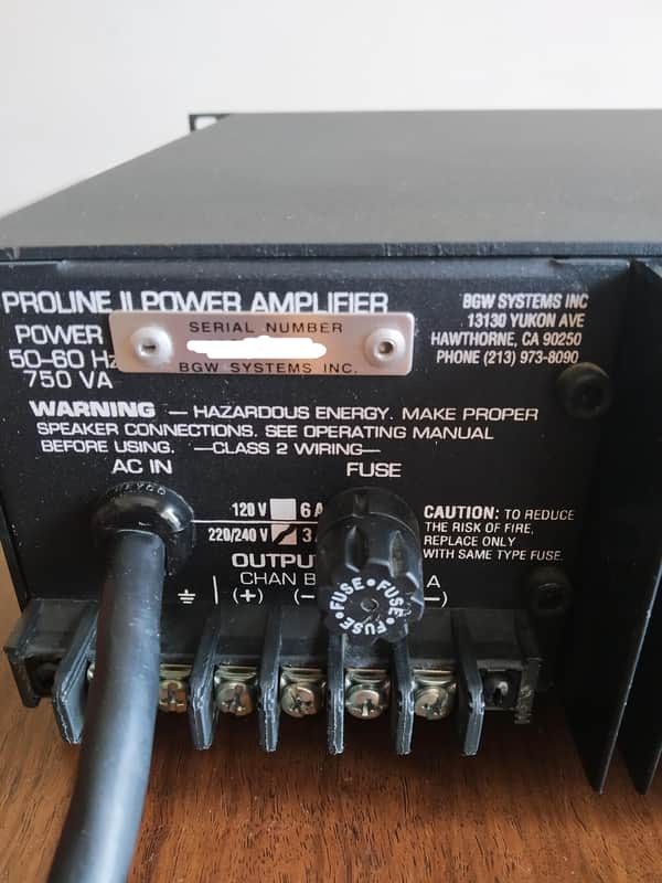 BGW 6500T Proline II mid-90s - Black | Reverb