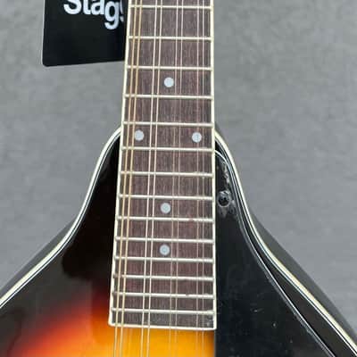 Quality "A" Style Violinburst Finish Bluegrass Mandolin - Stagg Model M20 - Demo image 7