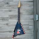 Squier Katana Black Refin with tasteful cosmetic upgrades