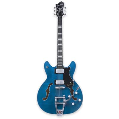 Hagstrom TREVIDLX-CLS Tremar Viking Deluxe 6-String Electric Guitar- Cloudy Seas (Open Box) image 2