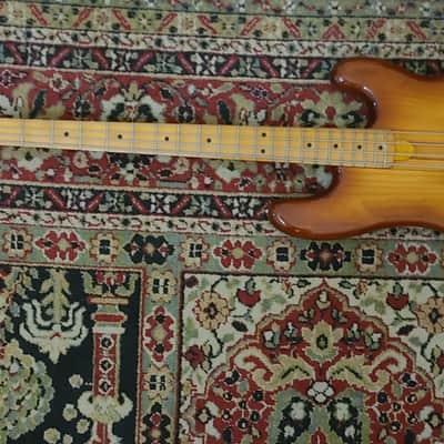 Fernandes FPM Stone Logo 70 Neck through precision style 1979-1982 - Cherryburst - Made in Japan image 12