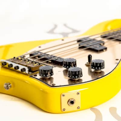 Daion Savage Yellow Electric Bass w/ Original Daion Branded Hardshell Case image 16
