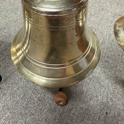Temple Bell Set, Indian , 4 Bells, Pooja Bells, Puja, Brass Hanging Bells - EXCELLENT #1 image 13