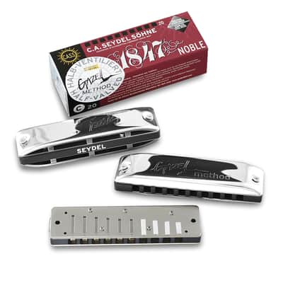 Seydel 1847 Noble - PT Gazell Half-Valved Richter Harp, Key of G. New with Full Warranty!