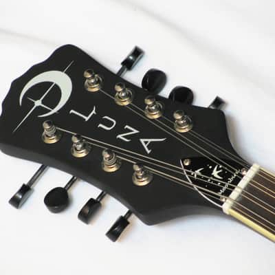 LUNA Moonbird electric Solid Body BOUZOUKI new w/ CASE -Satin Black - Humbuckers image 4