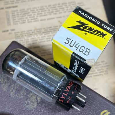 Sylvania 5U4GB Black Plate Rectifier Vintage Vacuum Tube image 3