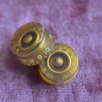 Vintage 1955 Gibson Gold Barrel Knobs Les Paul Goldtop 1954 Standard 1953 ES-175 image 10