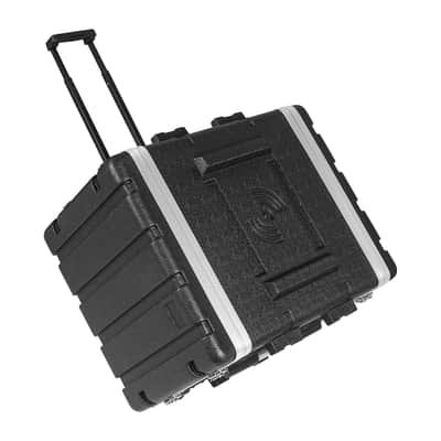 STRC-A8UT | Lightweight and Compact 8U PA DJ ABS Road Case w/ 7U Rack Space, 19” Depth, Retractable Handle, Wheels and Heavy-Duty Latches image 5