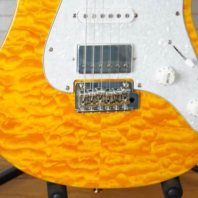 Tagima Stella DW Electric Guitar - Transparent Orange - Quilted Maple! image 6