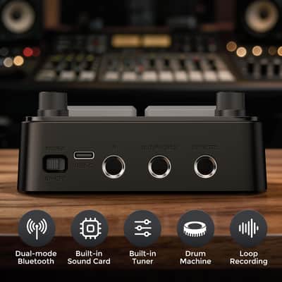 JAMELO ME-04 Mini Guitar Multi-Effects Pedal 100 Drums 40s Looper BT Audio image 3