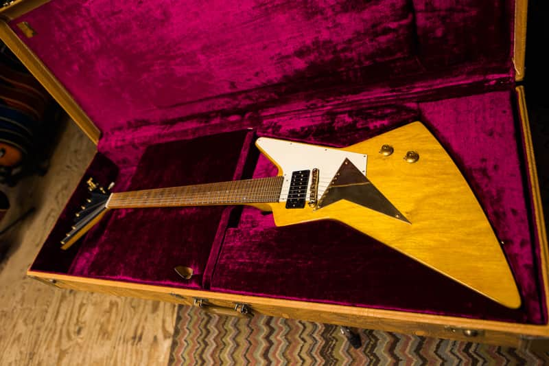 Roger Giffin built 1994 Gibson Custom Shop Korina Explorer 7 string 36 fret image 1