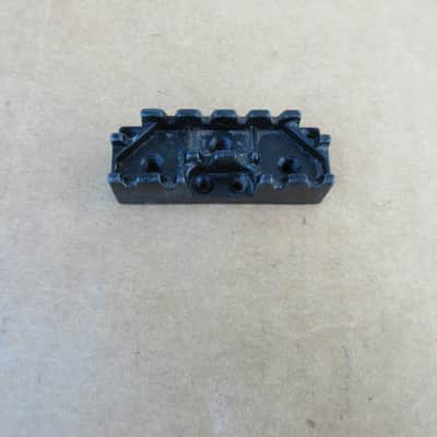 Vintage 1980s Black Locking Electric Guitar Nut Metal image 2