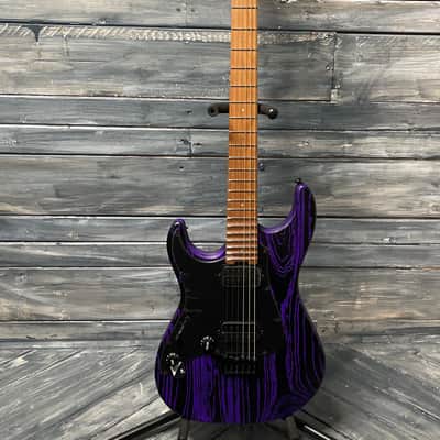 ESP/LTD Left Handed LSN1000HTMPURBLASTLH SN-1000 HT Electric Guitar- Purple Blast image 2